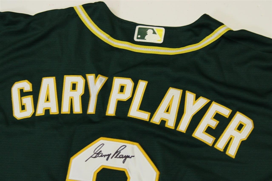 Gary Player Signed Masters Themed Green #3 Jersey with Dates Inscribed & Embroidered JSA #MM13707