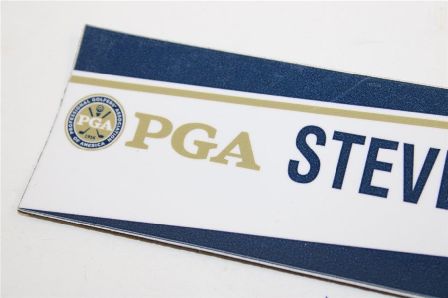 2009 PGA Championship at Hazeltine Locker Room Name Plate - Steve Elkington