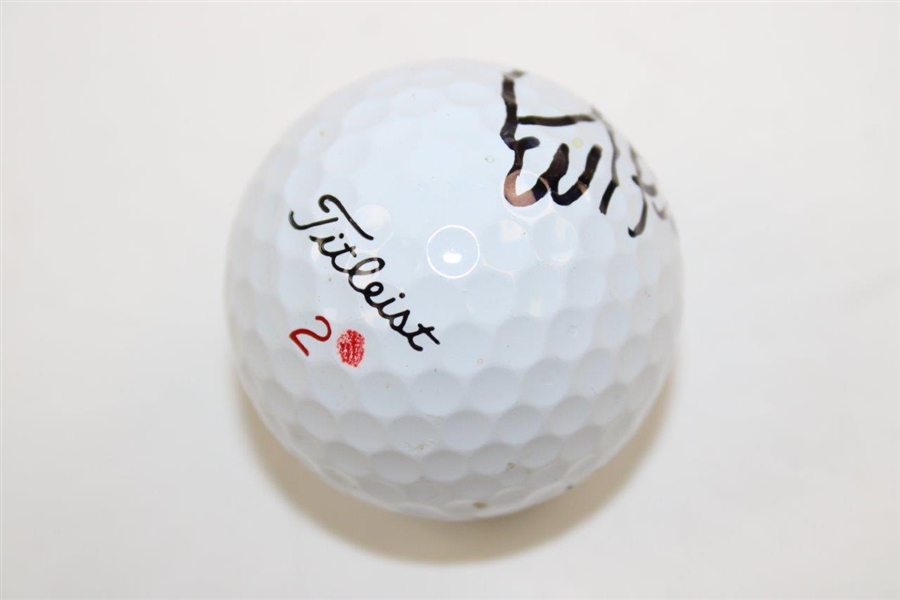 Ed Fiori Signed Personal Used Golf Ball From 1996 Quad City Win Over Tiger  - Bob Burns Collection JSA ALOA