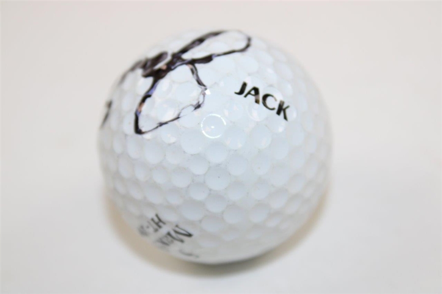 Jack Nicklaus Signed Personal Match Used 'Jack' Golf Ball - Bob Burns Collection JSA ALOA