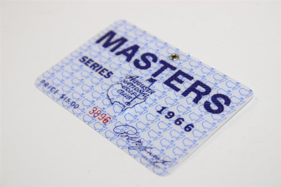 1966 Masters Tournament SERIES Badge #3896 - Jack Nicklais Winner