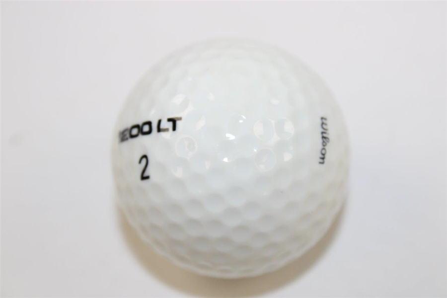 Tiger Woods Signed Wilson 1200LT Logo Golf Ball JSA FULL LETTER #BB85628