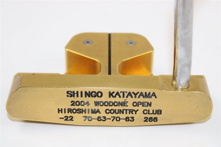 Shingo Katayama 2004 Woodone Open Winner Bobby Grace Gold Plated Putter