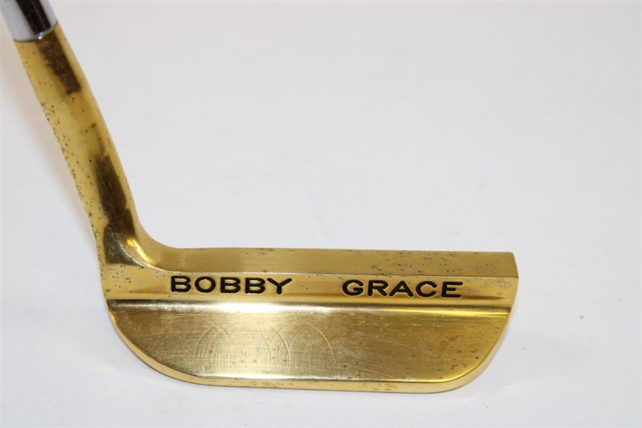 Lee Trevino 1995 Northville Long Island Winner Bobby Grace Gold Plated Putter