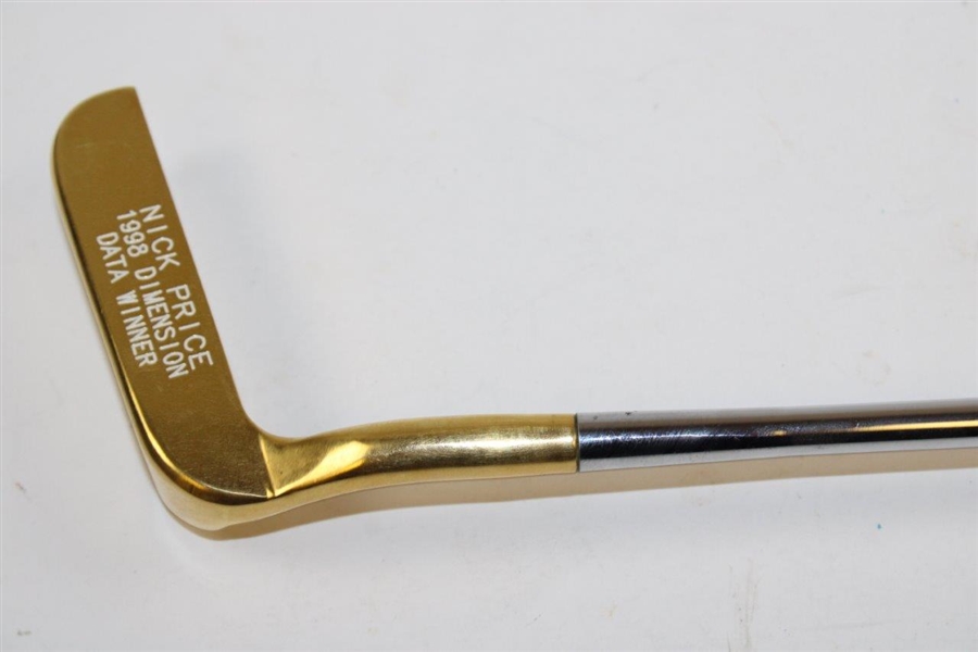 Nick Price 1998 Dimension Data Winner Bobby Grace Gold Plated Putter