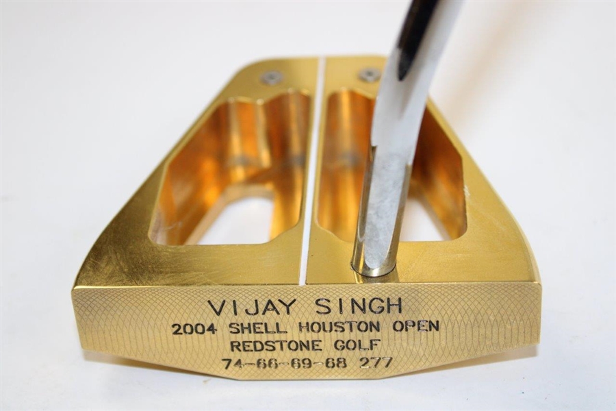 Vijay Singh 2004 Shell Houston Open Winner Bobby Grace Gold Plated Putter