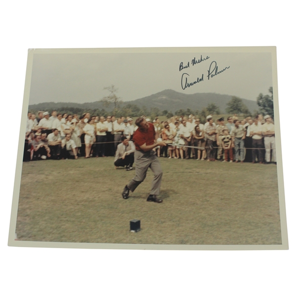 Arnold Palmer Signed Original Photo with 'Best Wishes' JSA ALOA