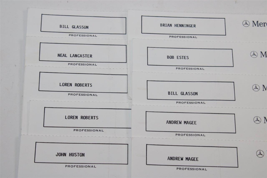 Ten (10) 1995 Mercedes Championship Official Match Used & Signed Scorecards Inc. Major Winner Ben Crenshaw JSA ALOA