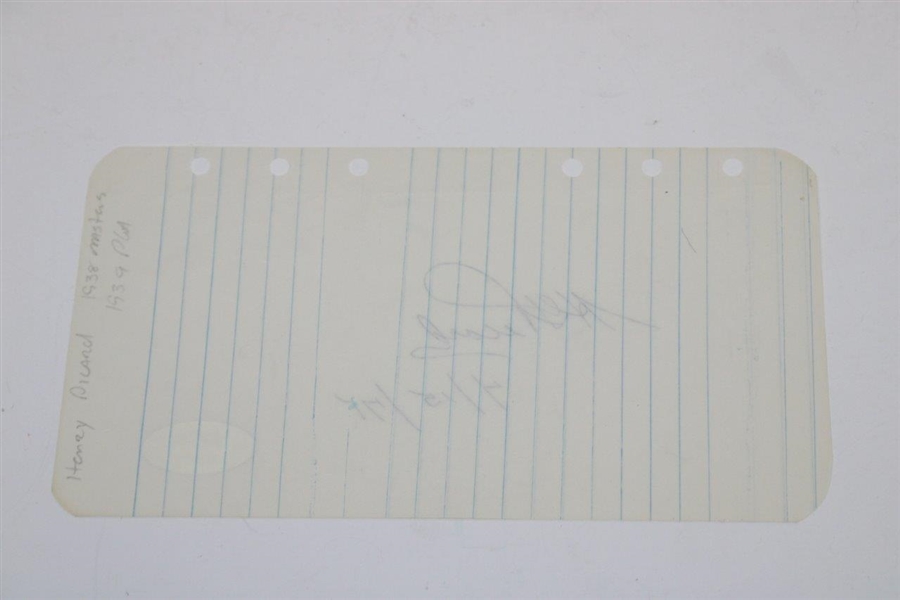 Henry 'H.G.' Picard Signed & Dated 4/15/75 Lined Page PSA/DNA #AI14627