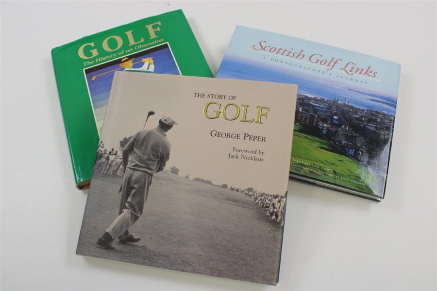 Instant Golf Library of Fifteen (15) Golf Books - Colelcting, Courses, Hall of Fame, & others
