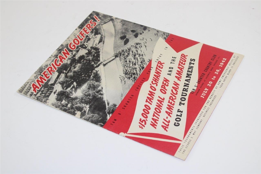 1942 $15k Tam O'Shanter & All-American Amateur Golf Tournament Invitation & Application Form