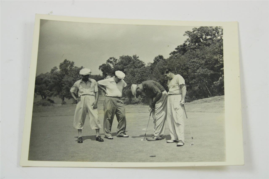 Set of Four (4) Black & White Joe Louis Golfing Photos