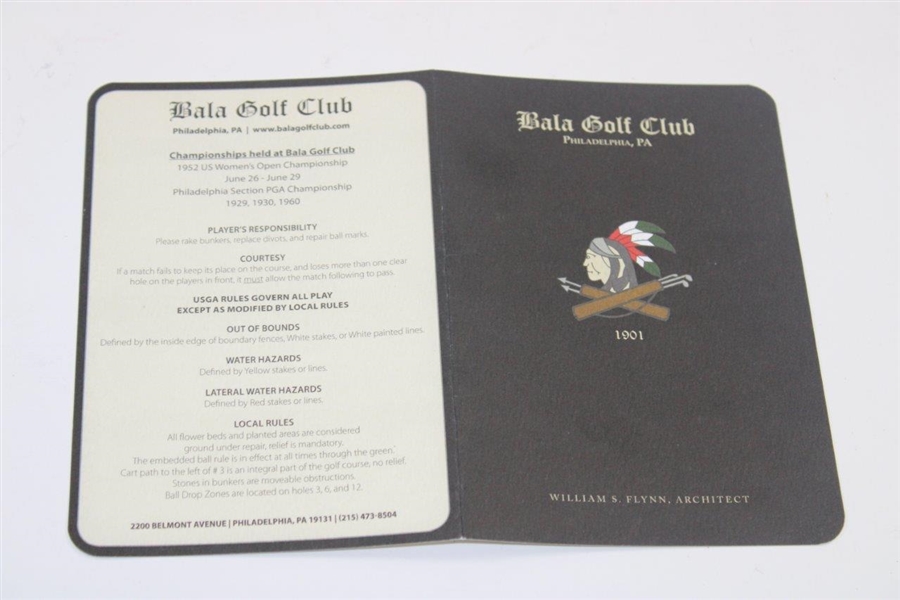 Louise Suggs Signed Bala Golf Club Official Scorecard - Site of '52 US Open Win JSA ALOA