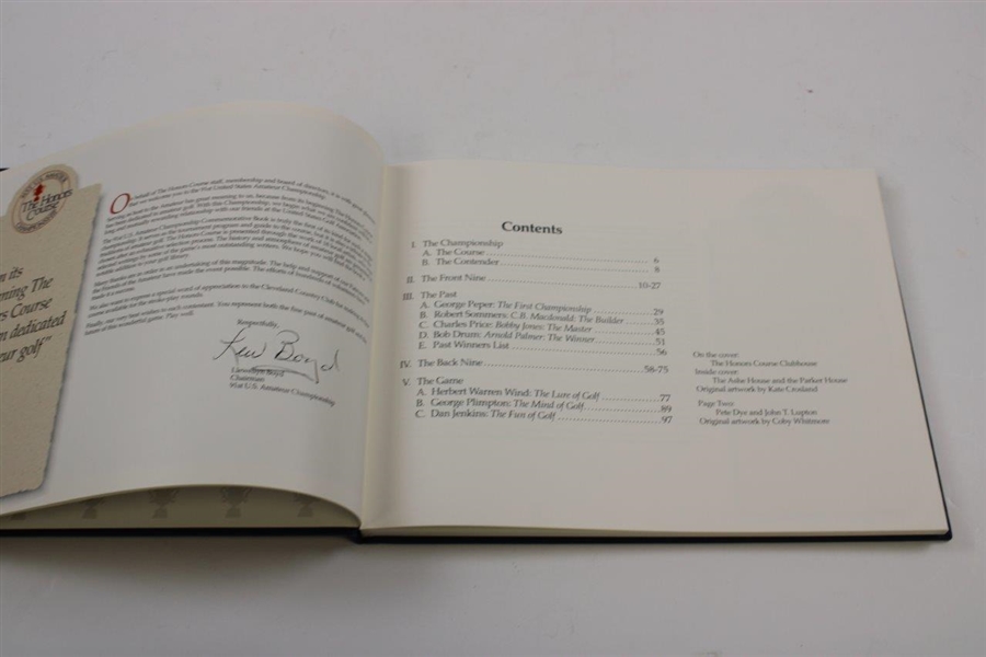 1991 'The Ninety-First US Amateur Championship: The Honors Course' Commemorative Book