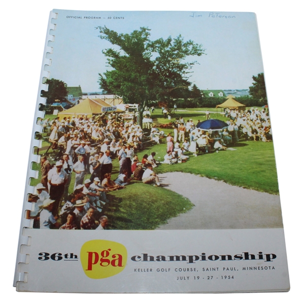1954 PGA Championship Program - Keller Golf Course Chick Harbert 