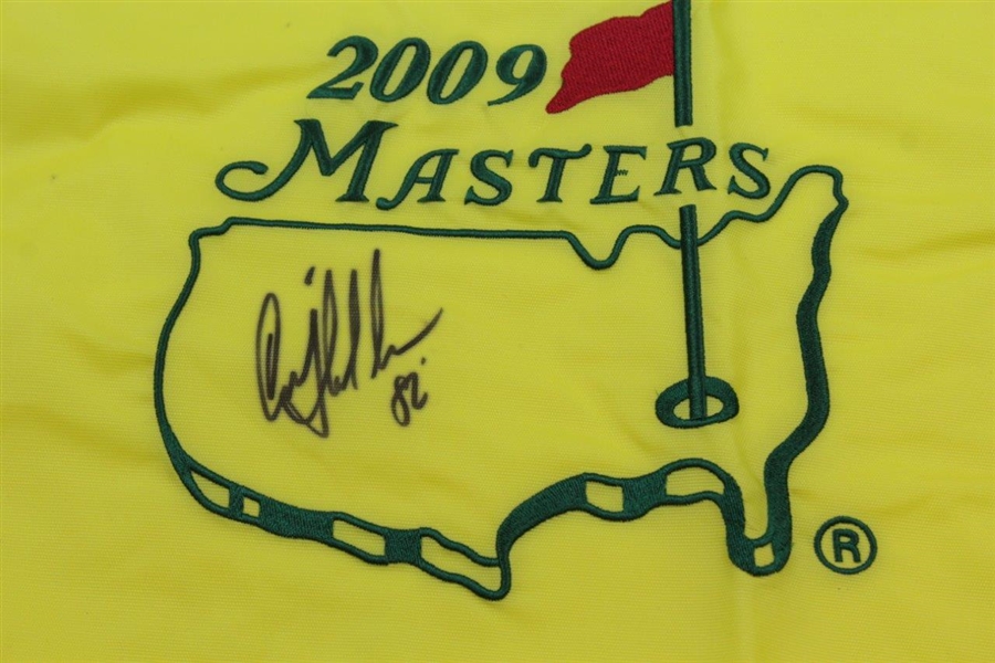 Craig Stadler Signed 2009 Masters Embroidered Flag with Year Won Notation JSA ALOA