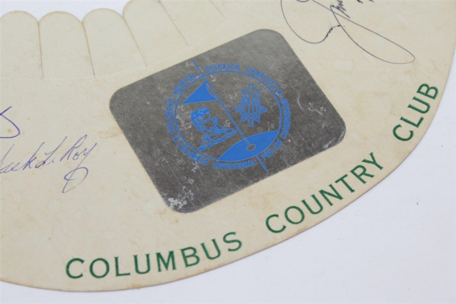 Jack Nicklaus Tom Weiskopf + Signed 1973 Columbus C.C. Visor JSA #KK05964
