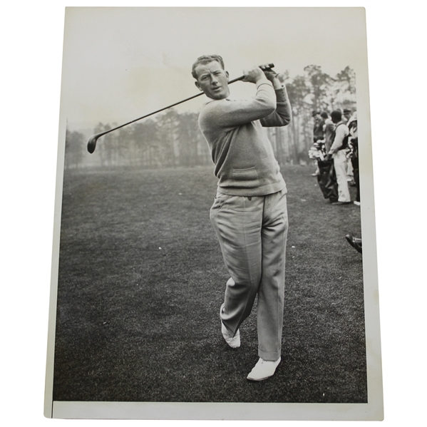 Jimmy Hines 1934 Wire Photo at 'Augusta Masters' Golf Tournament' with Acme Stamp 3/24/1934