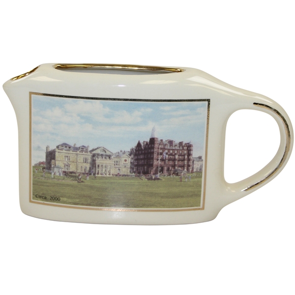 St. Andrews Clubhouse 'Circa 2000'  Millenium Collection Thin Pitcher - 1900-2000 by Artist Bill Waugh