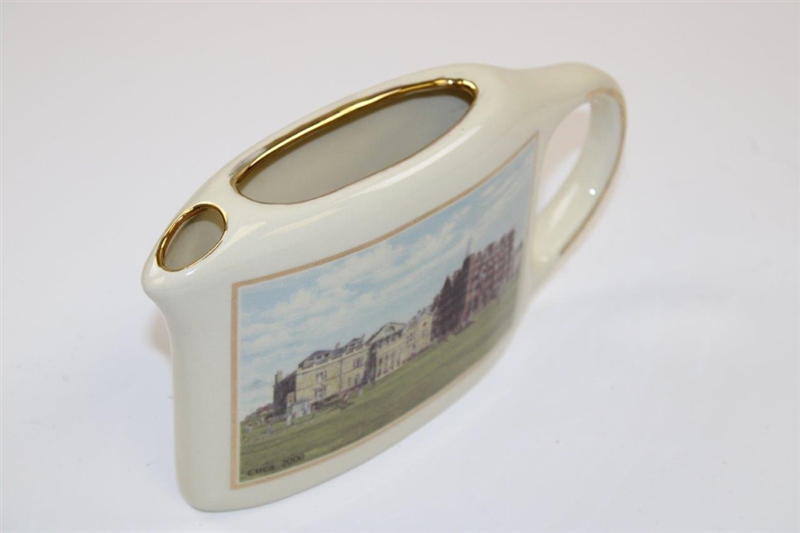 St. Andrews Clubhouse 'Circa 2000'  Millenium Collection Thin Pitcher - 1900-2000 by Artist Bill Waugh