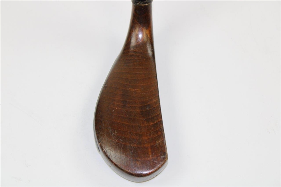 Early 1800's Putter Made of Fruitwood & F.O. Crawford Shaft Stamp 
