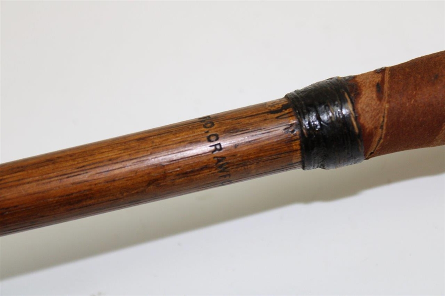 Early 1800's Putter Made of Fruitwood & F.O. Crawford Shaft Stamp 