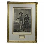 Original 1790 The Blackheath Golfer Mezzotint Print by Lemuel Francis Abbott - Pres. Taft Previous Owner