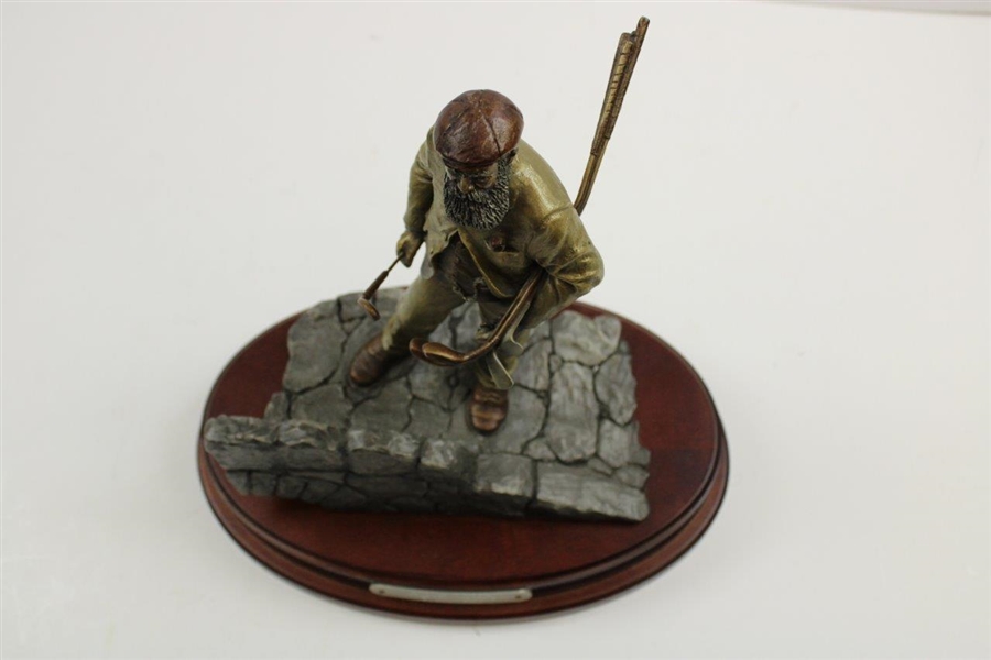 Ltd Ed Old Tom Morris 'Keeper of the Greens' Statue #319/2500 on Plinth by Michael Roche - 1991