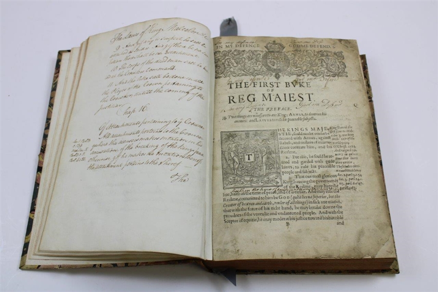 Regiam Majestatem The Auld Sans of Constitutions of Scotland Book - 1609