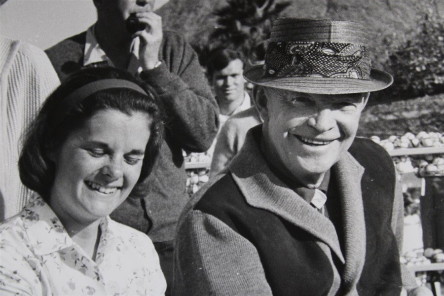 President Eisenhower with Winnie Palmer Alex J. Morrison Photo