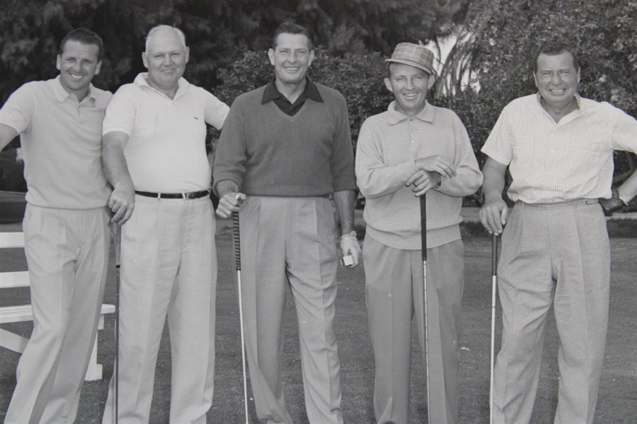 Bing Crosby with Others Thunderbird Golfing Group Alex J. Morrison Photo