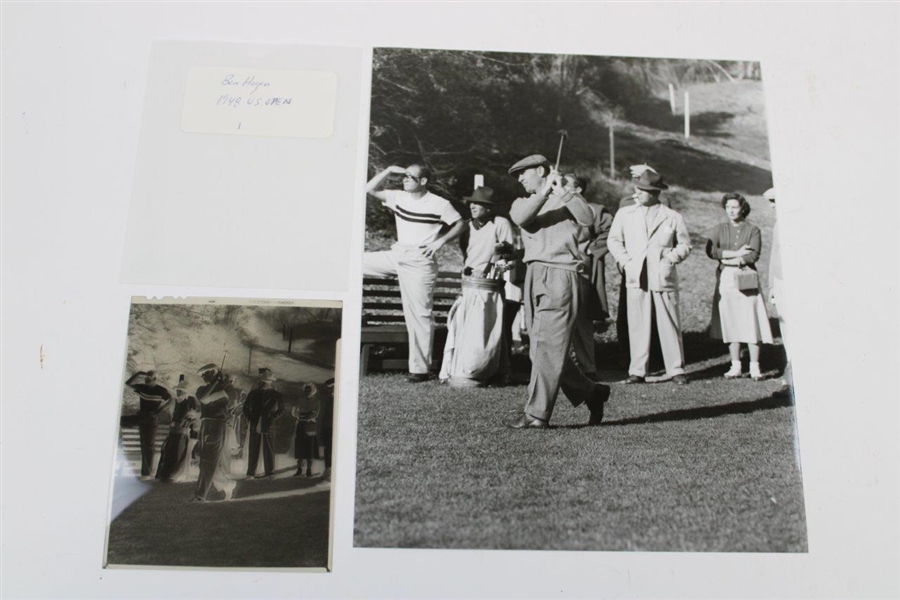 Ben Hogan 1948 US Open Photo with Original Negative