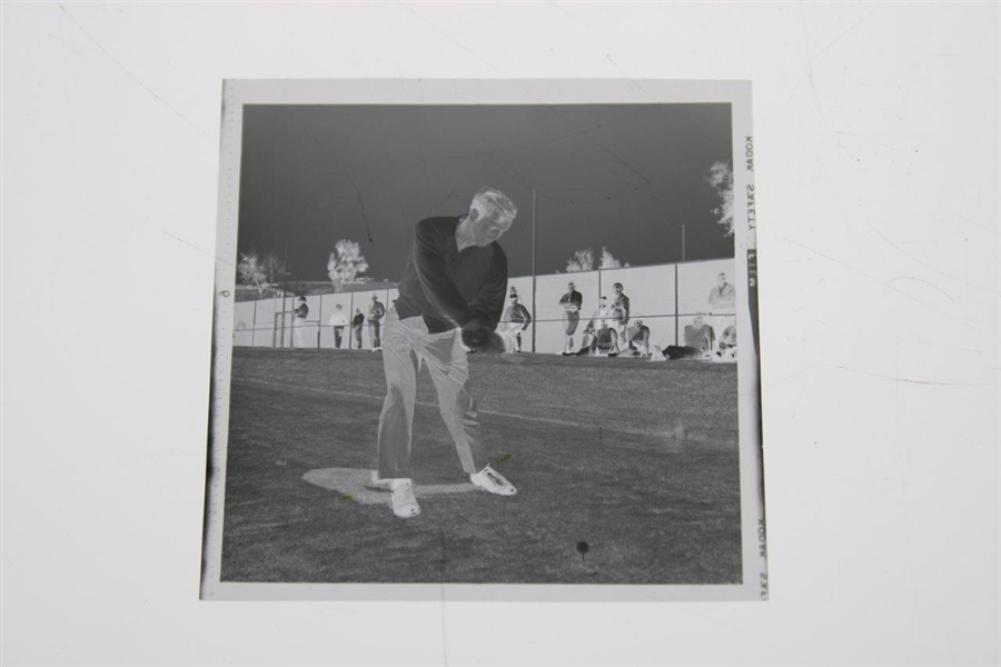 Arnold Palmer 4-16-1969 Photo with Original Negative & Small Photo