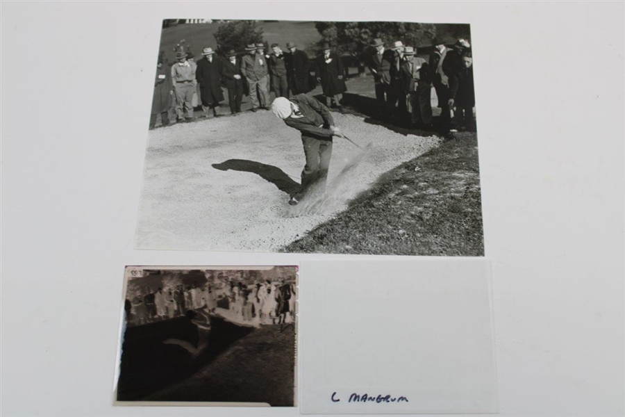 Lloyd Mangrum Hits From Bunker Alex J. Morrison Photo with Original Negative