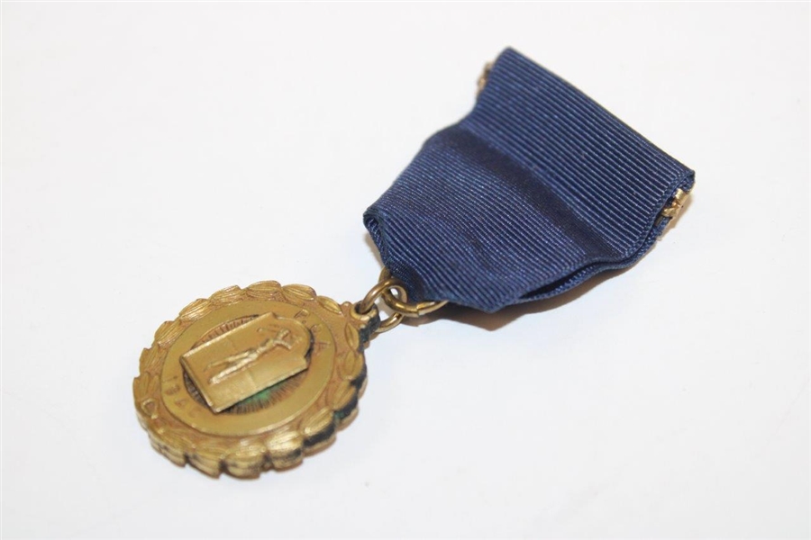 1940 PGA Southern California Public Links Golf Assn. Unmarked Medal with Ribbon