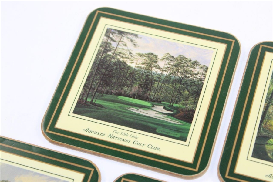 Set of Five (5) Augusta National Golf Club Linda Hartaugh Coasters