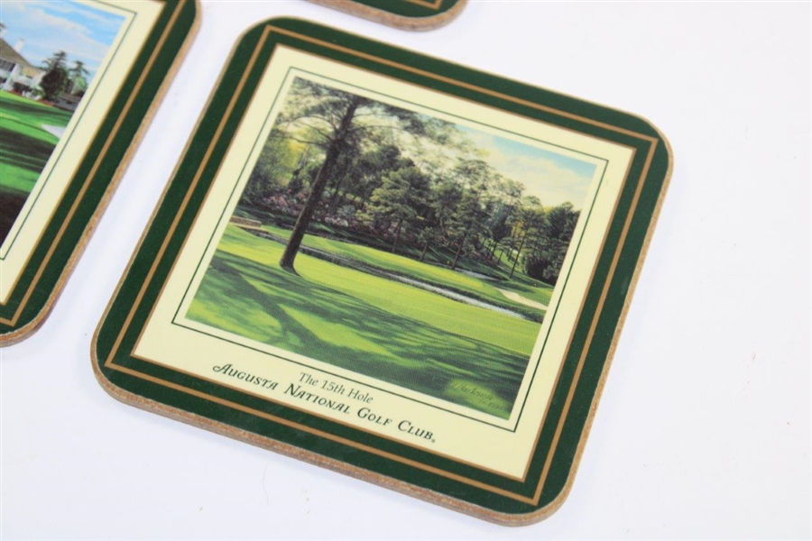 Set of Five (5) Augusta National Golf Club Linda Hartaugh Coasters