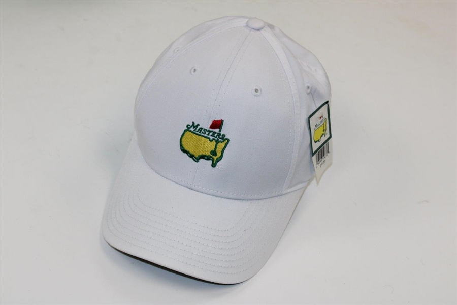New & Unworn Masters Undated White Caddy Hat with Adidas ClimaCool XL Polo Shirt