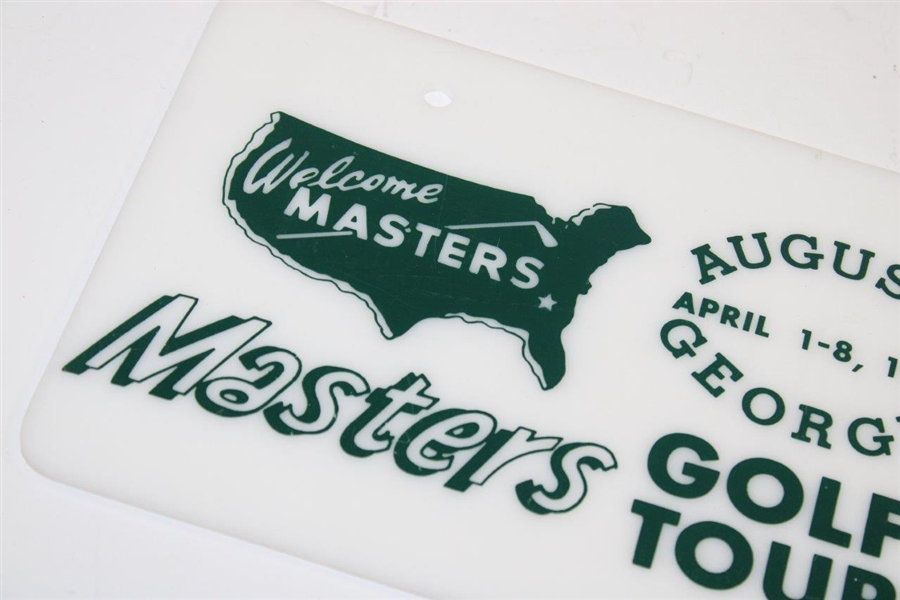 1962 Masters Golf Tournament License Plate