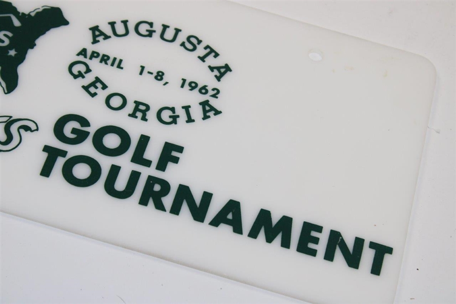 1962 Masters Golf Tournament License Plate