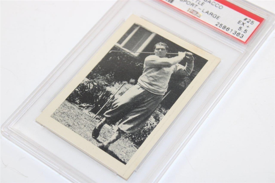 1939 W. Lawson Little The World of Sport Large Card #25 EX+ 5.5 PSA #25861363