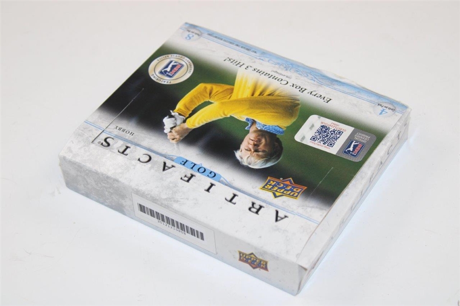 Twenty-Two (22) PGA Tour Upper Deck Artifacts Golf Cards Including Palmer & Nicklaus in Box