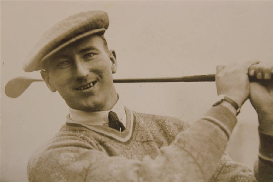 1923 Arthur Havers 'British Open Champ Gets First Practice on American Links' 6 1/2 x 8 1/2 Wire Photo