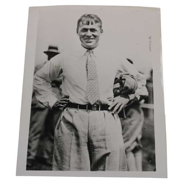 1927 Bobby Jones Before Teeing Off in US Amateur at Minikahda Golf Club 6 1/2 x 8 1/2 Wire Photo