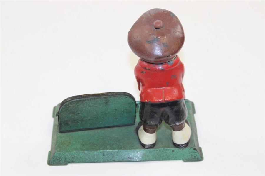 Vintage Dunlop Man Mechanical Desk Calendar Point of Sale Piece - Works