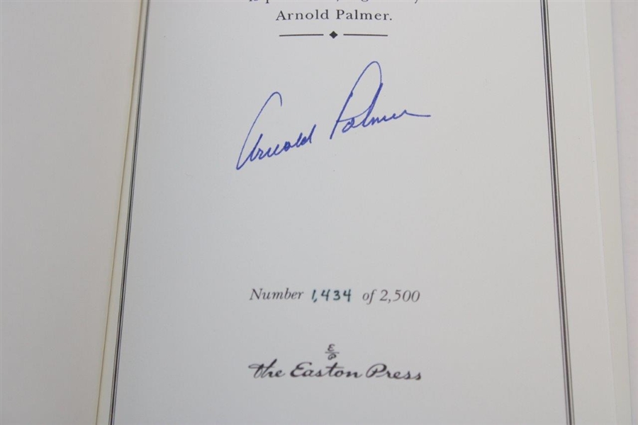 Arnold Palmer Signed 1999 Leather Bound 'A Golfer’s Life' Collector's Edition Book JSA ALOA