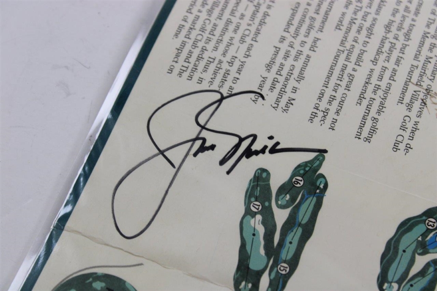 Arnold Palmer, Jack Nicklaus & Tom Watson Signed Memorial Scorecard JSA ALOA