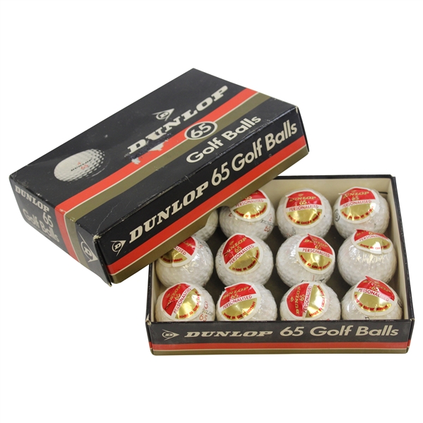 Classic Doezen Wrapped Dunlop 65 'Personalised' Golf Balls in Original Box