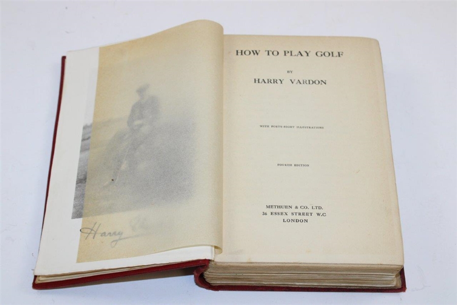 1912 'How To Play Golf' Fourth Edition Book by Harry Vardon 