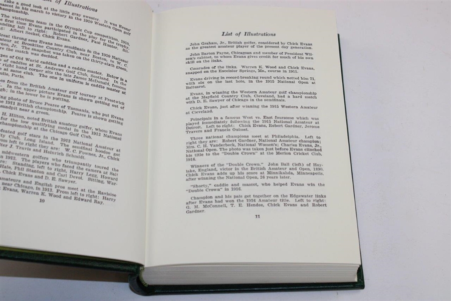 1985 The Memorial Tournament Ltd Ed Book Honoring & Dedicated to Chick Evans #193/425